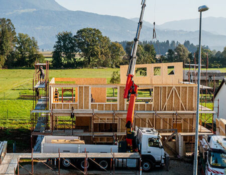 Gradnja lesene hiše na ključ