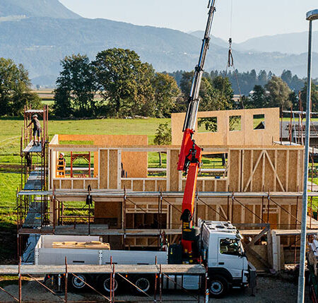Gradnja lesene hiše na ključ